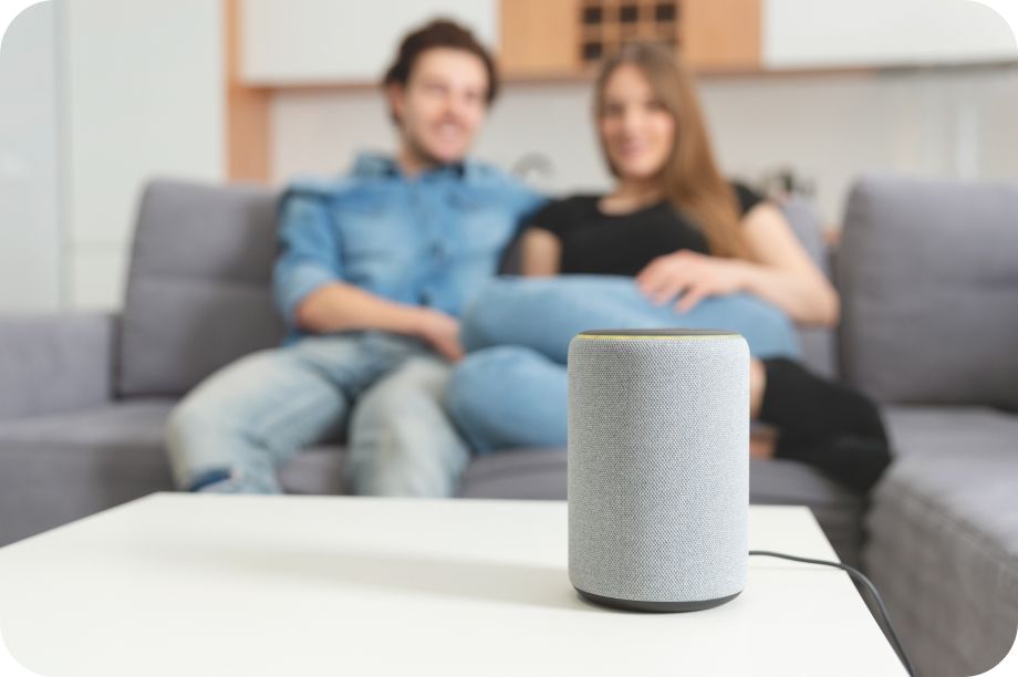 couple in home with wifi sensor